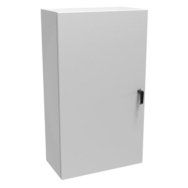 Hammond 3 Point Latch with Handle Electrical Enclosures, 42 in H, 12 in D, 24 in W, NEMA 4, Steel EN4SD422412LG - main